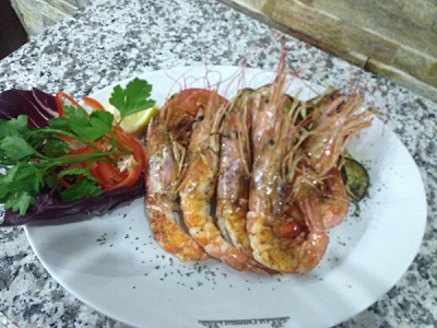 Gamberoni alla griglia, secondo di pesce - Ristorante Le Capannelle